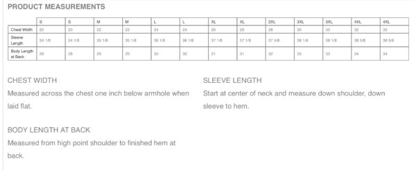 Product Measurements